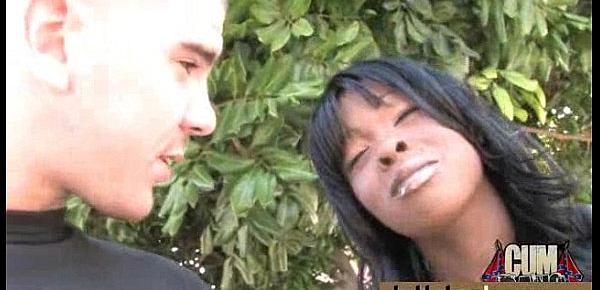  Naughty black wife gang banged by white friends 8